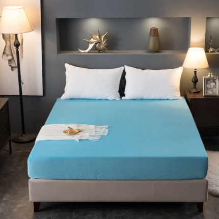 91家纺网 家纺一手货源 找家纺 （总）怡家居 2018新款水晶绒加厚保暖单品床笠