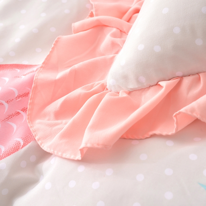 91家纺网 家纺一手货源 找家纺 （总）梦柏 2018新款洛卡棉蕾丝花边四件套