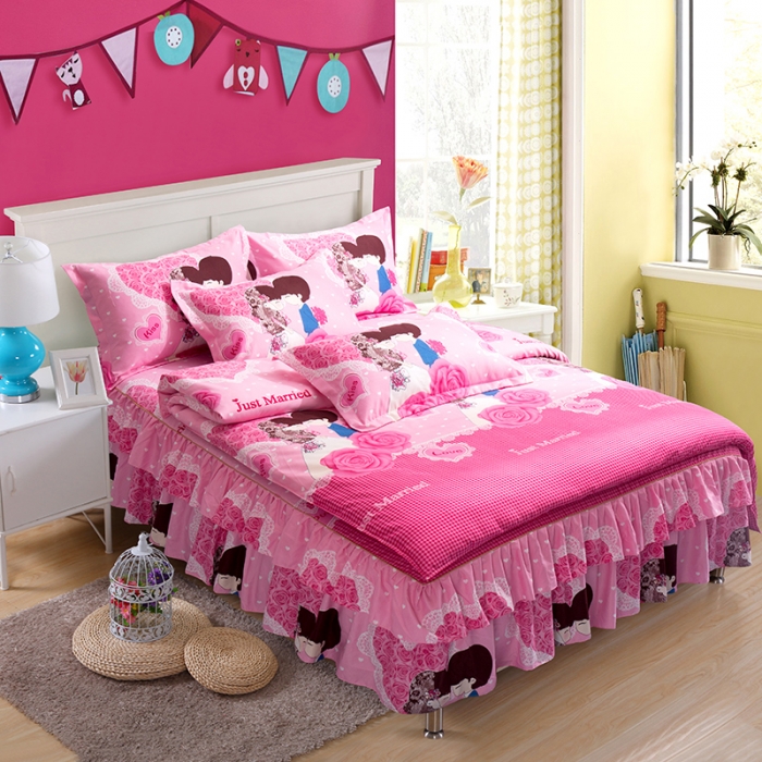 91家纺网 家纺一手货源 找家纺 （总）梦柏 2018新款加厚磨毛四件套