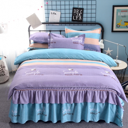 91家纺网 家纺一手货源 找家纺 （总）梦柏 2018新款加厚磨毛四件套