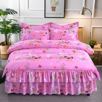 91家纺网 家纺一手货源 找家纺 （总）梦柏 2018新款加厚磨毛四件套