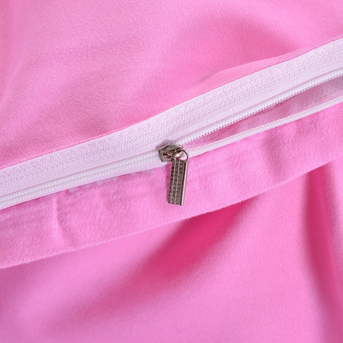 91家纺网 家纺一手货源 找家纺 梦柏 2018新款加厚磨毛四件套 爱的港湾（粉)