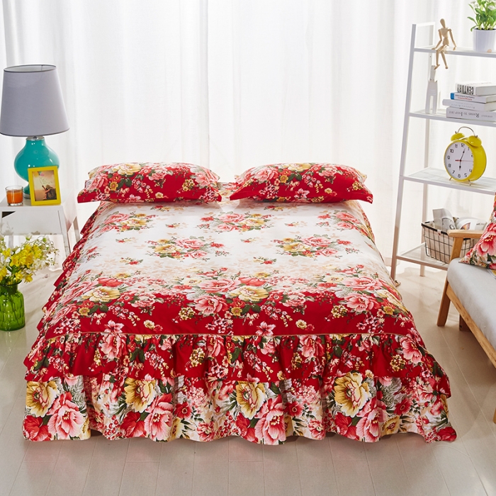 91家纺网 家纺一手货源 找家纺 梦柏 2018新款加厚磨毛四件套 东方情致