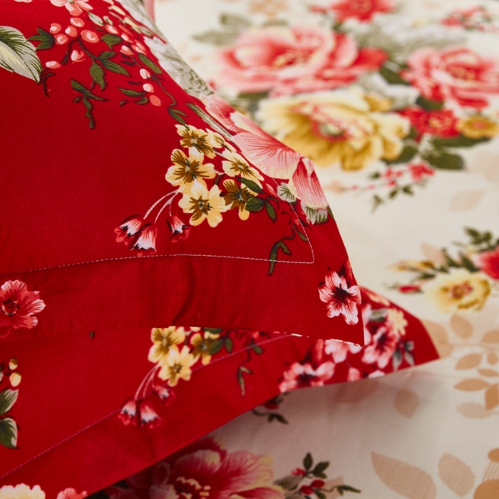 91家纺网 家纺一手货源 找家纺 梦柏 2018新款加厚磨毛四件套 东方情致