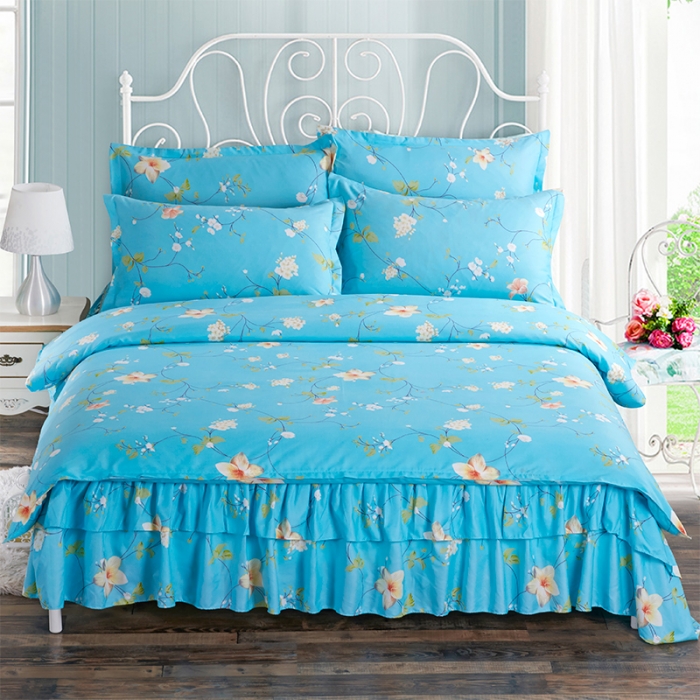 91家纺网 家纺一手货源 找家纺 梦柏 2018新款加厚磨毛四件套 桂树之恋