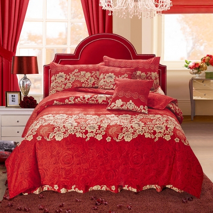 梦柏 2018新款加厚磨毛四件套 花香飘逸