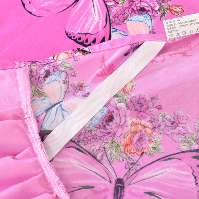 91家纺网 家纺一手货源 找家纺 梦柏 2018新款加厚磨毛四件套 浪漫花环