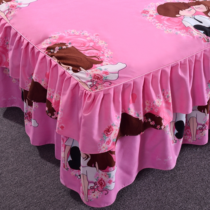 91家纺网 家纺一手货源 找家纺 梦柏 2018新款加厚磨毛四件套 情投意合