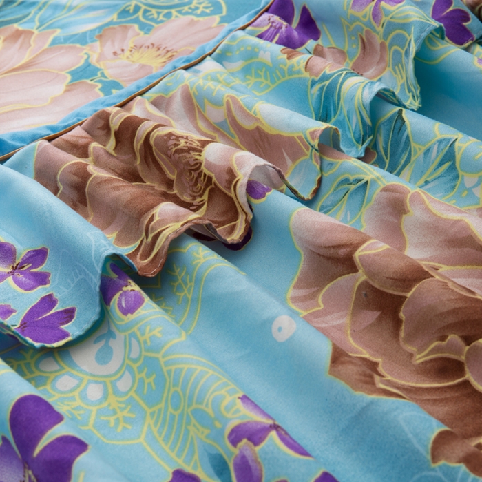 91家纺网 家纺一手货源 找家纺 梦柏 2018新款加厚磨毛四件套 妩媚花王（兰）