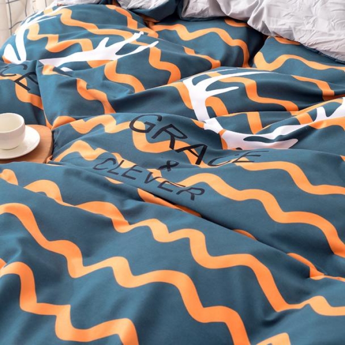 91家纺网 家纺一手货源 找家纺 梦柏 2018新款洛卡棉蕾丝花边四件套 格雷斯