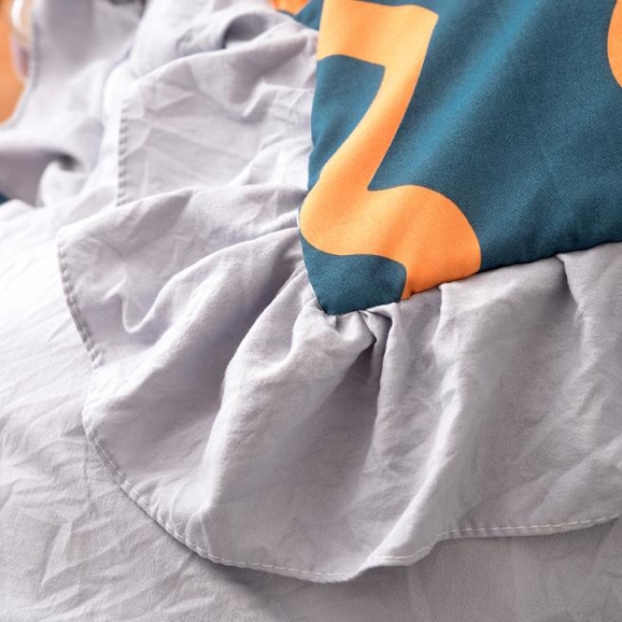 91家纺网 家纺一手货源 找家纺 梦柏 2018新款洛卡棉蕾丝花边四件套 格雷斯