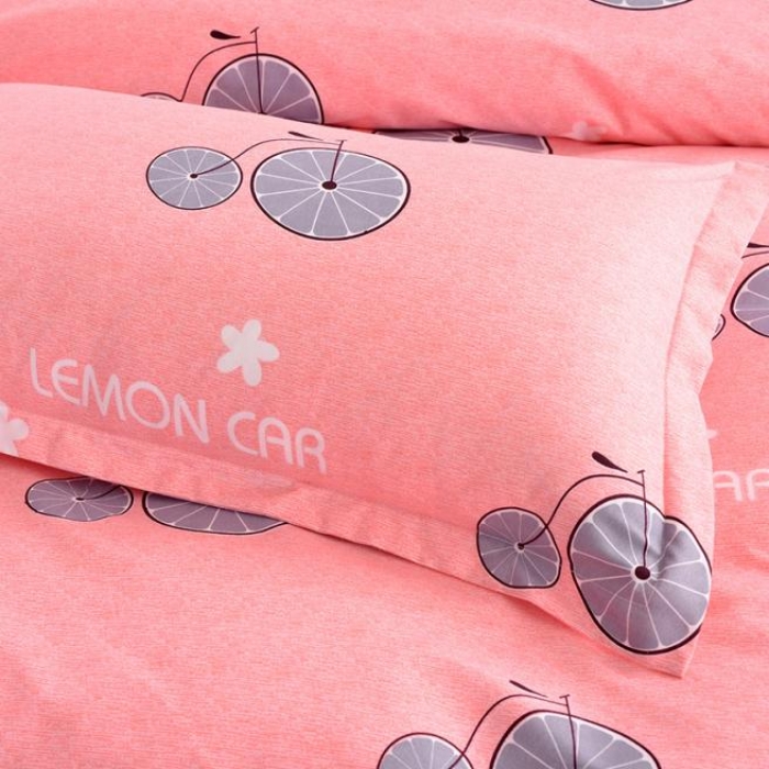 91家纺网 家纺一手货源 找家纺 梦柏 2018新款加厚磨毛四件套 阳光甜橙