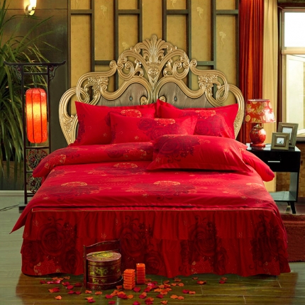 91家纺网 家纺一手货源 找家纺 梦柏 2018新款加厚磨毛四件套 挚爱