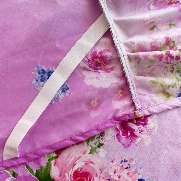 91家纺网 家纺一手货源 找家纺 梦柏 2018新款加厚磨毛四件套 紫色芬芳