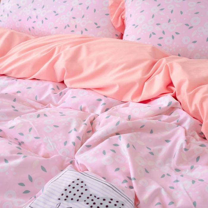 91家纺网 家纺一手货源 找家纺 梦柏 2018新款洛卡棉蕾丝花边四件套 洛城花都