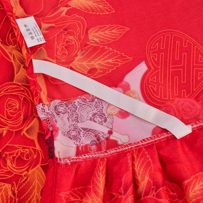 91家纺网 家纺一手货源 找家纺 梦柏 2018新款加厚磨毛四件套玫瑰恋人