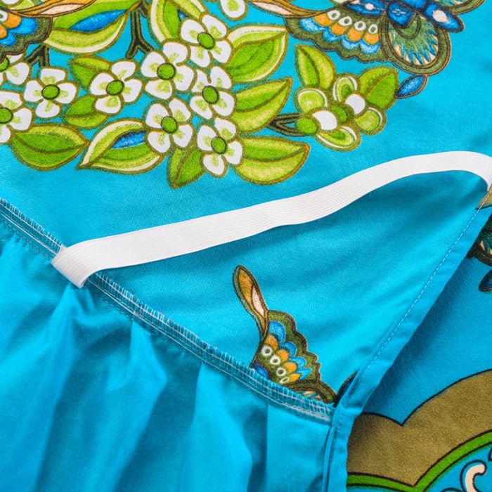 91家纺网 家纺一手货源 找家纺 梦柏 2018新款加厚磨毛四件套花间意红