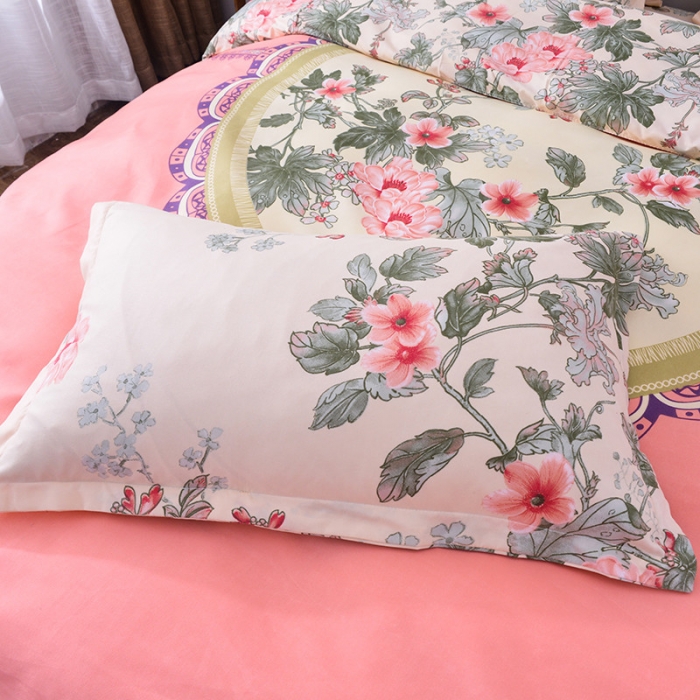 91家纺网 家纺一手货源 找家纺 （总）梦柏家纺 2019新款加厚磨毛大版四件套床单款