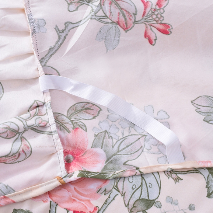 91家纺网 家纺一手货源 找家纺 （总）梦柏家纺 2019新款加厚磨毛大版四件套床裙款