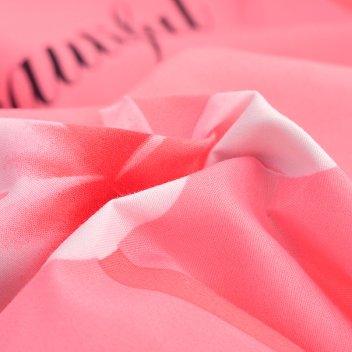 91家纺网 家纺一手货源 找家纺 梦柏家纺 2019新款加厚磨毛大版四件套床裙款 火烈鸟