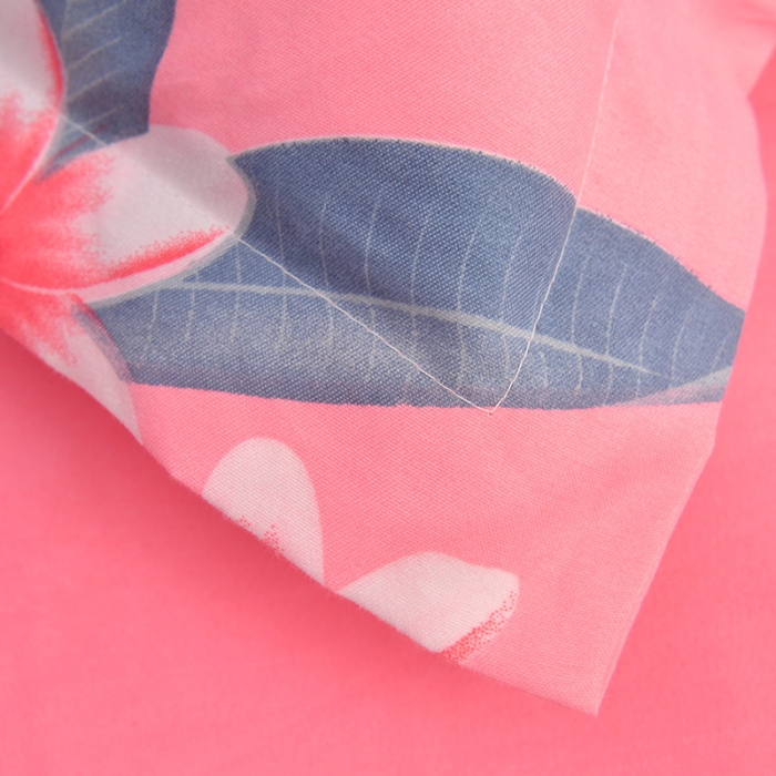 91家纺网 家纺一手货源 找家纺 梦柏家纺 2019新款加厚磨毛大版四件套床裙款 火烈鸟