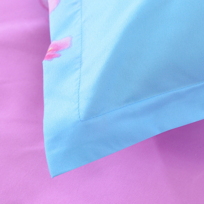 91家纺网 家纺一手货源 找家纺 梦柏家纺 2019新款加厚磨毛大版四件套床裙款 宁静花开