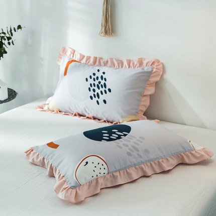 91家纺网 家纺一手货源 找家纺 万盛新款13372喷气面料全棉单品枕套一对 雅容