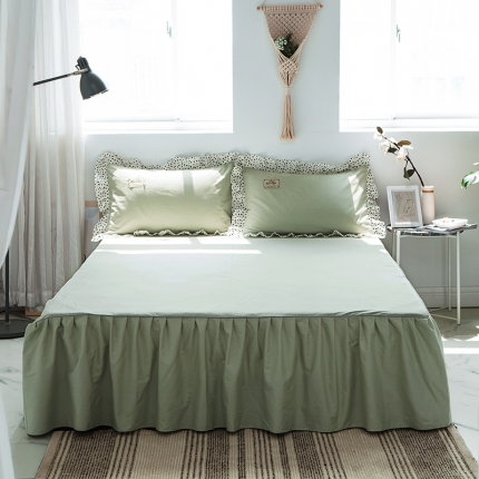 91家纺网 家纺一手货源 找家纺 （总）万盛家纺新款韩版全棉单层单品床裙