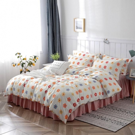 91家纺网 家纺一手货源 找家纺 （总）万盛家纺 全棉滚绳款夹棉床裙四件套