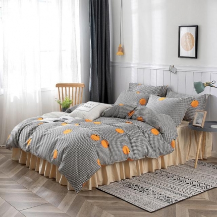 91家纺网 家纺一手货源 找家纺 （总）万盛家纺 全棉滚绳款夹棉床裙四件套