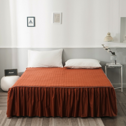 91家纺网 家纺一手货源 找家纺 （总）万盛家纺 全棉滚绳款单品夹棉床裙