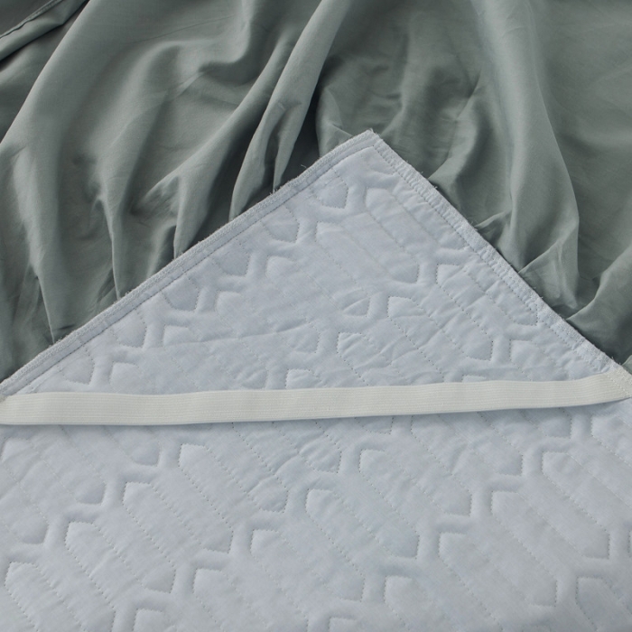 91家纺网 家纺一手货源 找家纺 万盛家纺 全棉滚绳款单品夹棉床裙 绅士灰