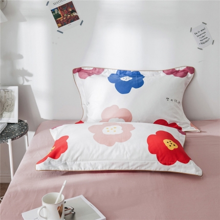 91家纺网 家纺一手货源 找家纺 万盛家纺 全棉滚绳款单品枕套一对 夏娜