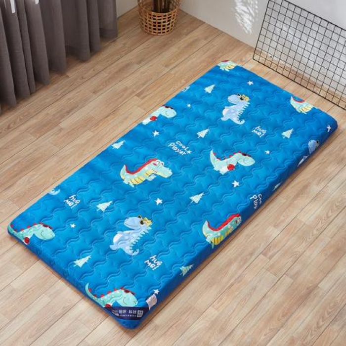 91家纺网 家纺一手货源 找家纺 寐珂家纺 2025新款水洗棉学生床垫 恐龙乐园