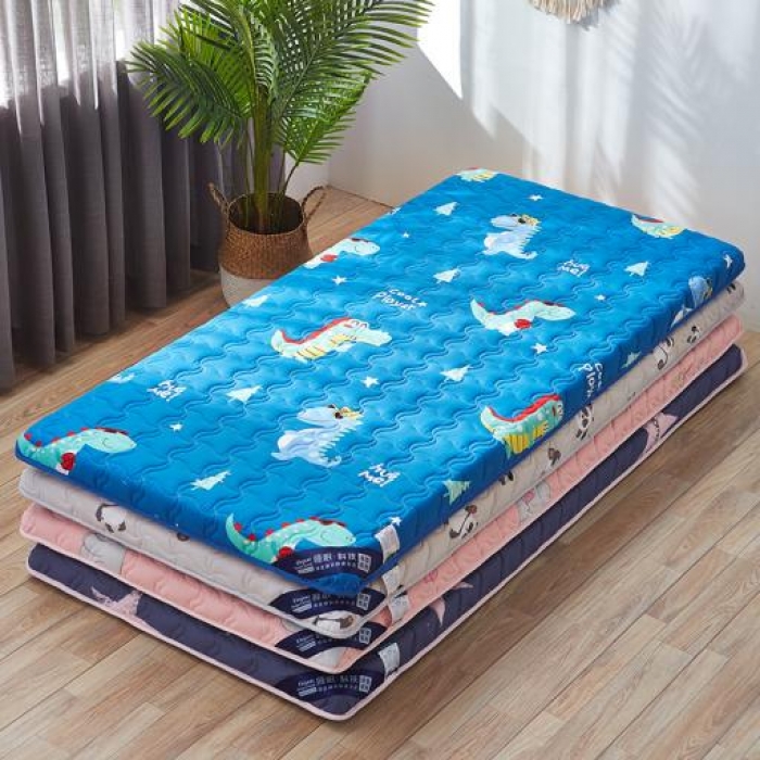 91家纺网 家纺一手货源 找家纺 寐珂家纺 2025新款水洗棉学生床垫 恐龙乐园