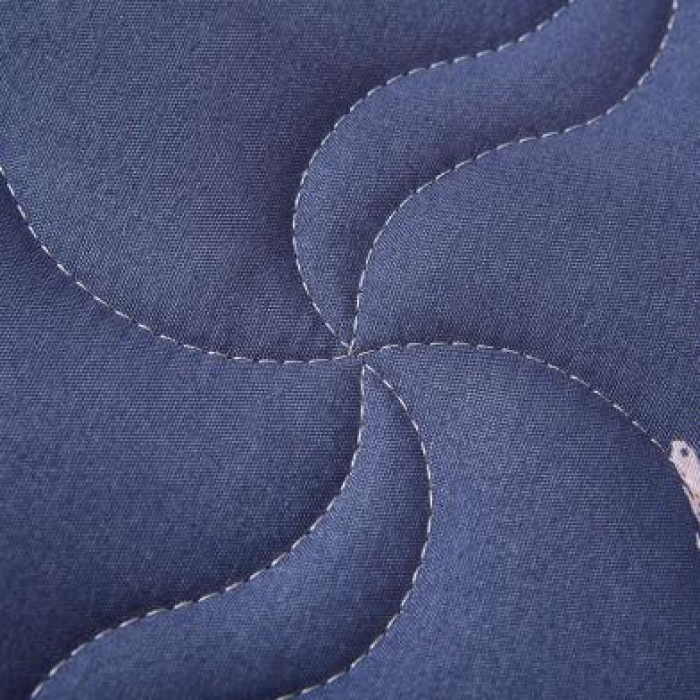 91家纺网 家纺一手货源 找家纺 寐珂家纺 新款水洗棉双人床垫 紫色星空