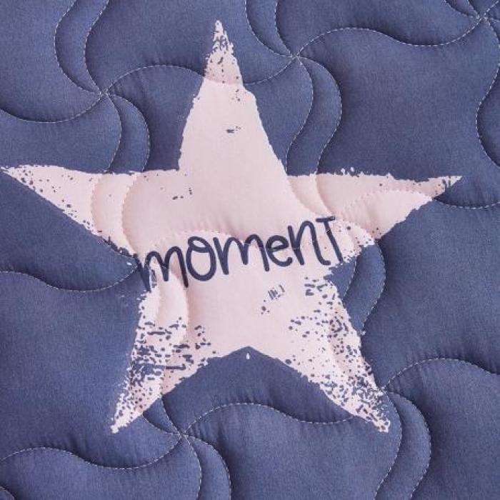 91家纺网 家纺一手货源 找家纺 寐珂家纺 新款水洗棉双人床垫 紫色星空