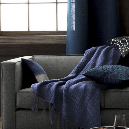 91家纺网 家纺一手货源 找家纺 （总）暖绵绵家纺 新款卡尔德拉软装毛毯针织毯子线毯