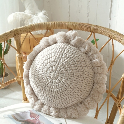 91家纺网 家纺一手货源 找家纺 （总）暖绵绵家纺 手工夏娜抱枕（含芯不可拆卸）直径40cm 