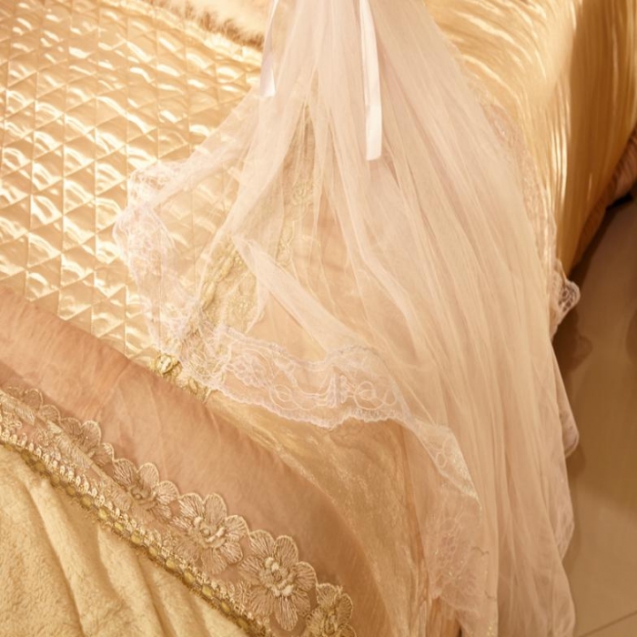 91家纺网 家纺一手货源 找家纺 迪凡保罗 A09不锈钢弧形伸缩蚊帐白色