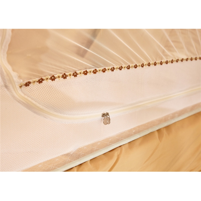 91家纺网 家纺一手货源 找家纺 迪凡保罗 外穿杆拉链坐床式蚊帐 5827 白色