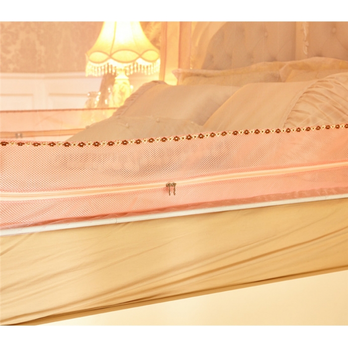 91家纺网 家纺一手货源 找家纺 迪凡保罗 外穿杆拉链坐床式蚊帐 5827 玉色