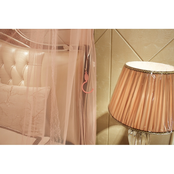 91家纺网 家纺一手货源 找家纺 迪凡保罗 A04弧形伸缩钓鱼式蚊帐玉色