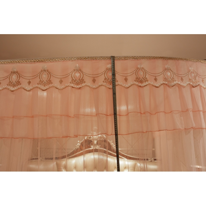 91家纺网 家纺一手货源 找家纺 迪凡保罗 A04弧形伸缩钓鱼式蚊帐玉色