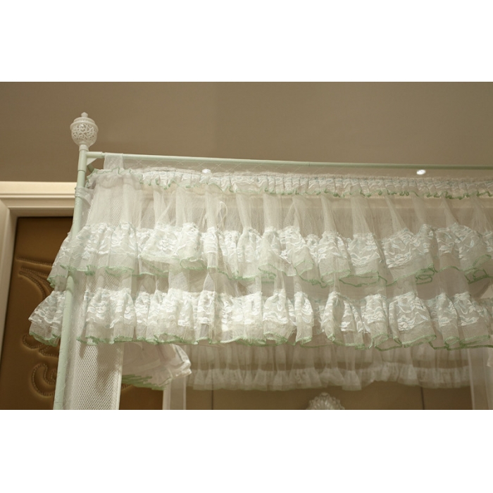 91家纺网 家纺一手货源 找家纺 迪凡保罗 外穿杆拉链坐床式蚊帐 5828 白色