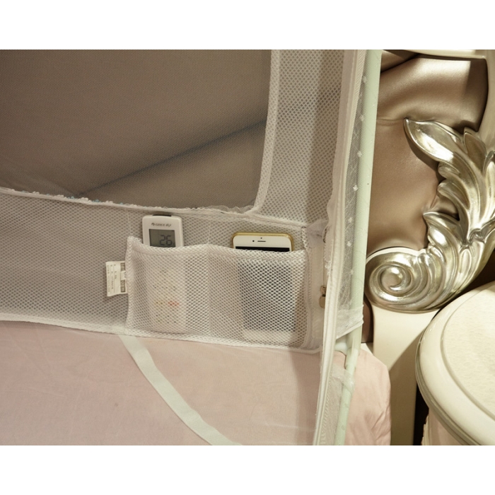 91家纺网 家纺一手货源 找家纺 迪凡保罗 外穿杆拉链坐床式蚊帐 5828 白色