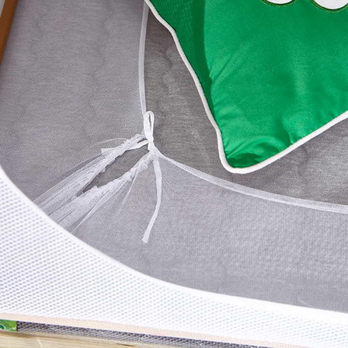 91家纺网 家纺一手货源 找家纺 迪凡保罗 5806数码印花子母床拉链蚊帐(不锈钢支架）萌猫