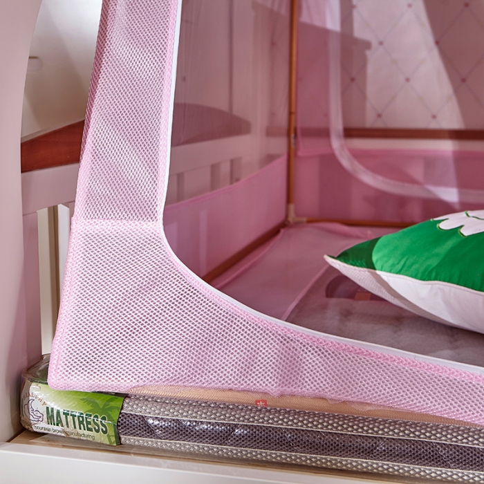 91家纺网 家纺一手货源 找家纺 迪凡保罗 5806数码印花子母床拉链蚊帐(不锈钢支架）公主梦