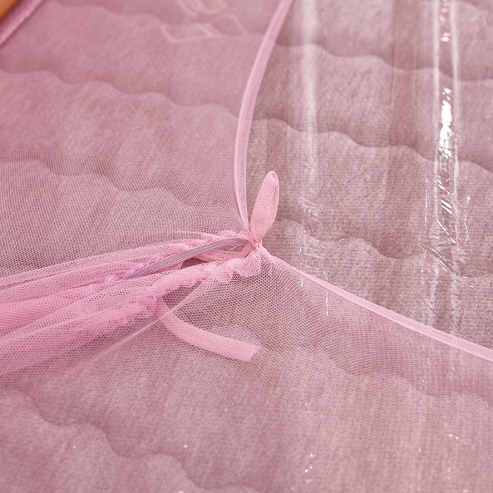 91家纺网 家纺一手货源 找家纺 迪凡保罗 5806数码印花子母床拉链蚊帐(不锈钢支架）公主梦