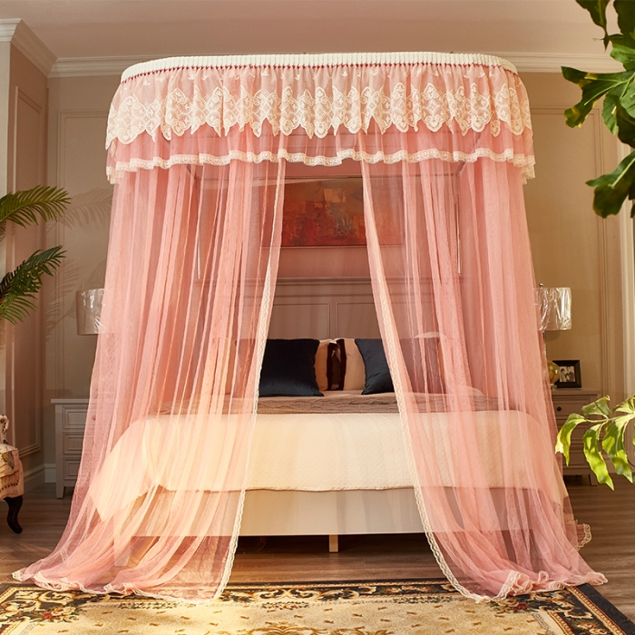 91家纺网 家纺一手货源 找家纺 迪凡保罗 A22-土豪金手动导轨蚊帐 玉色